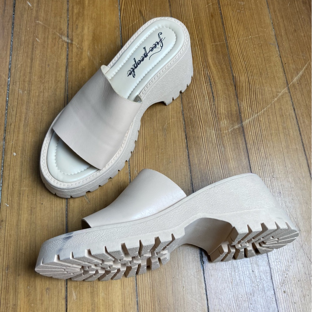 Free People Winona Wedge Sandals 39 - Picture 3 of 6